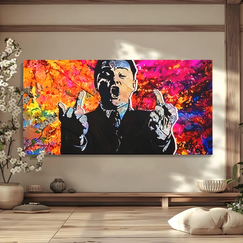 Tablou canvas cu tablou canvas cu leonardo dicaprio pop art, fara rama, pe sasiu de lemn